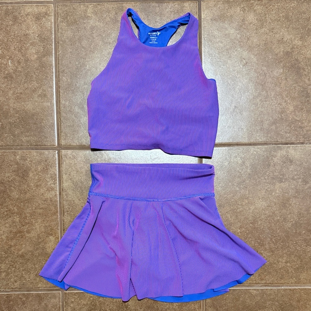 Old Navy Purple Kids Matching Set